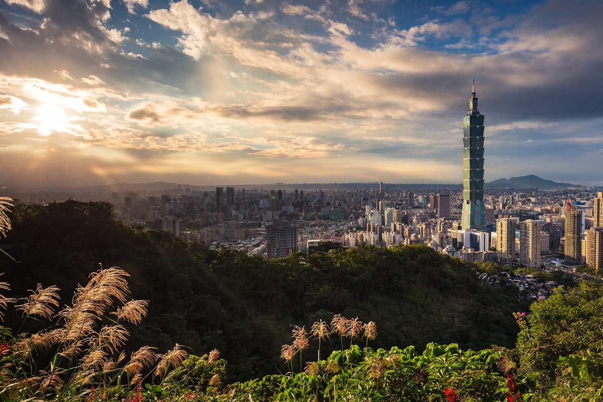 Buildings of the Taipei skyline during daytime, Taiwan